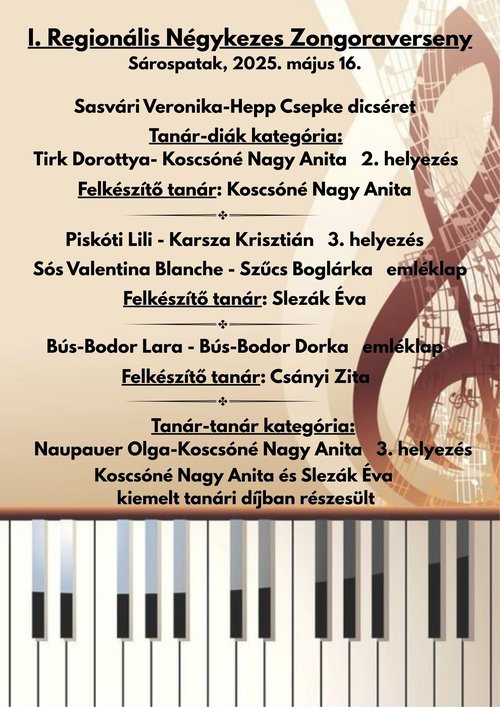 Négykezes Zongoraverseny 1