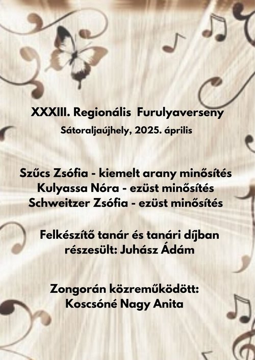 Sátoraljaújhely-furulya