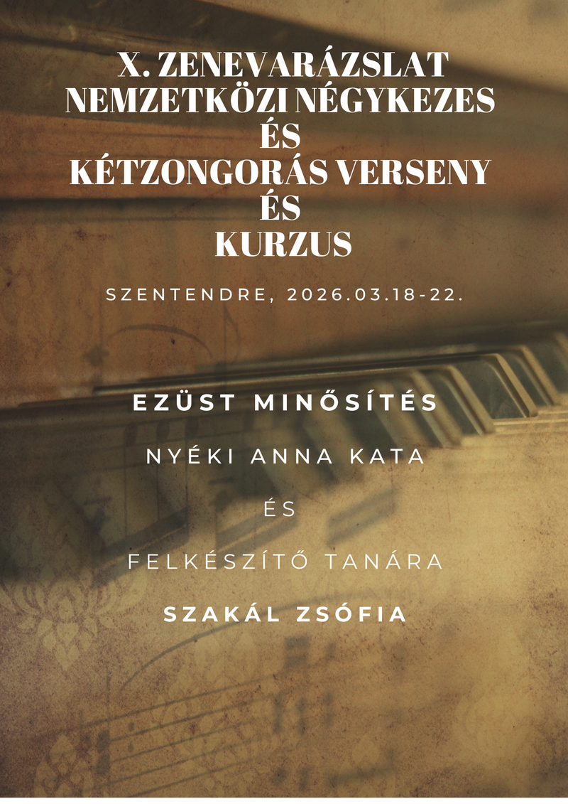 Zongora négykezes-Szentendre